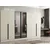 Hanah Home ormar sa reflektujućim staklom Nisa 20622, 315 cm, peščar