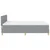 Vidaxl LED Box Spring Postelja Svetlo siva 160 x 200 cm blago