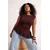 Trendyol Curve Ženska bluza Tbbss26Af00242, Braon