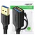 UGREEN USB produzni kabl M/F 3.0 0.5m crni US129