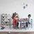 Kinder Home dečiji sto sa 4 stolice – drveni dečiji sto za igru i učenje, sivi set ( TF-6645-G )