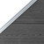 Panel za ogradu WPC 95 x (105 - 180) cm crni
