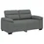 vidaXL Dvosed temno siv 160x81x84 cm blago