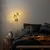 Opviq Zidna lampa Benek-15-14424, 35x25x72cm, IP20, Zlatna boje