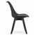 ModernHome Set od 4 trpezarijske stolice, Crni