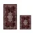 Lessentiel Maison Set 2 prostirke za kupatilo Bordo