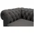 Landscape CHESTERFIELD ZOFA, temno siva tekstil
