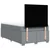 Vidaxl Boxspring postelja z vzmetnico svetlo siva 120x190 cm blago