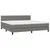 Vidaxl Box spring postelja z vzmetnico temno siva 200x200 cm blago