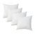 Lessentiel Maison Set jastuka Kirlent Ici, 45x45cm, 4 komada, Beli
