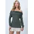 Trend Alacati Stili Ženska bluza Alc-X14557, Kaki