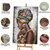 shumee 3D kovinska slika loft dama afrika 70x120 cm
