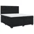 Vidaxl Box spring postelja z vzmetnico črna 200x200 cm žamet