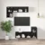 TV Kabinet za Zid Zidne 2 pcs Crni hrast 30,5 x 30 x 60 cm