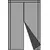 Magnetna zavesa protiv insekata za vrata 80/90/100 × 210/220 cm, bela