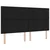 vidaXL LED Box Spring Postelja z vzglavjem Črna 180 x 200 cm blago