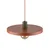 Luster na sajli SILA 1xE27/15W/230V prečnik 40 cm ciglasta/zelena