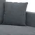 Vidaxl Trosed temno siv 180 cm žamet