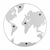 Magnetna oglasna deska World Map - PT LIVING
