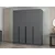 Hanah home Ormar Kale Plus 180x210x52cm Antracit