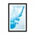 Plakat s paspartujem modro črnilo v vodi - 20x30 black
