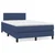 Vidaxl Box spring postelja z vzmetnico LED modra 120x190 cm blago