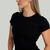 STRIX Women‘s Ribbed Tee Black