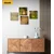 Komplet slik piš narave z napisom - 4x 60x60