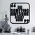 Wallity Zidna dekoracija Awesome Right, 50 x 50 cm, Crna