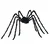 Halloween Pauk Dekoracija 3 pcs Crna 200 cm Poliester i čelik