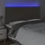 LED uzglavlje smeđesivo 180x5x118/128 cm od tkanine