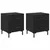 Noćni ormar s ladicama 2 pcs Crni hrast 40 x 35 x 47,5 cm