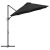 Suncobran Crna 372 x 198 x 243 cm Poliester i aluminij