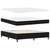 LED Box Spring Krevet s madracem Crna 180 x 200 cm tkanina