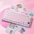 GravaStar Mercury K1 75% Wireless Mechanical Gaming Keyboard/Special Edition Sakura Pink/Aluminium Alloy /Hot-swap/Sideprint keycaps/Linear switches