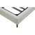 Livetastic OBLAZINJENA POSTELJA 181 cm  x 201 cm , les, kovina, tekstil bela