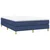 Vidaxl Box spring postelja z vzmetnico moder 140x190 cm blago