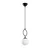Opviq Luster Ring-13432, 41-127cm 15 cm, 3xE14, Crni