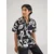 JACK & JONES Srajca JORMONTAUK  črna / bela
