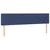 Vidaxl Box spring postelja z vzmetnico modra 200x200 cm blago