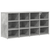 Ormar za cipele Beton siva 103 x 30 x 51 cm Konstruirano drvo