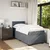 Vidaxl Box spring postelja z vzmetnico temno siva 90x200 cm žamet