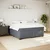 Vidaxl Box spring postelja z vzmetnico temno siva 200x200 cm žamet