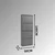 Hanah Home cipelarnik 4 Doors, 50 cm, antracit