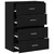 Ormari s 2 ladice 2 kom crni hrast 60x31x40cm konstruirano drvo