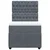 Vidaxl Box spring postelja z vzmetnico temno siva 80x200 cm žamet
