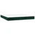 vidaXL Box spring postelja z vzmetnico LED tem. zelena 160x200cm žamet