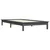 Vidaxl Posteljni okvir siv 90x190 cm trdna borovina