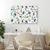 Slika pastelni terrazzo v modrih tonih - 40x30