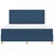 LED Box Spring Krevet s madracem Plava 180 x 200 cm tkanina